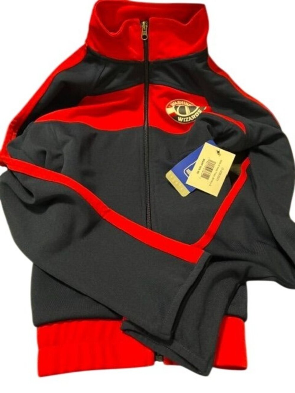 Washington Wizards NBA Women's Track Jacket Red & Navy Full Zip Size Small